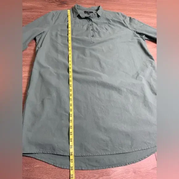 Tuckernuck Pomander Place Green Polly 3/4 Sleeve Mini Collar Dress Size XXL - Picture 13 of 13